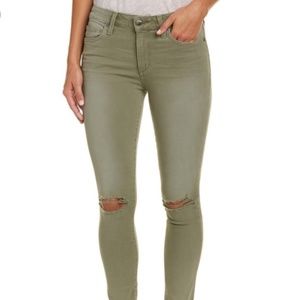 JOE'S JEANS Size 26 Military Green Skinny Ankle